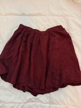 Brandy Melville Burgundy Mini Skirt